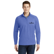 Royal Heather Sport-Tek Sport-Wick Stretch 1/4-Zip Pullover